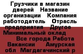 Грузчики в магазин дверей › Название организации ­ Компания-работодатель › Отрасль предприятия ­ Другое › Минимальный оклад ­ 17 000 - Все города Работа » Вакансии   . Амурская обл.,Магдагачинский р-н